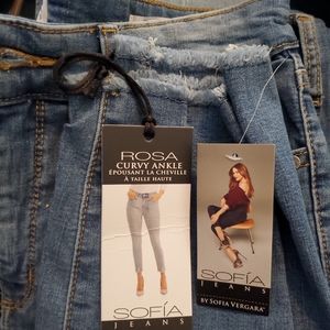 Jeans size 10 Sofia Vergara Curvy Ankle Cut.